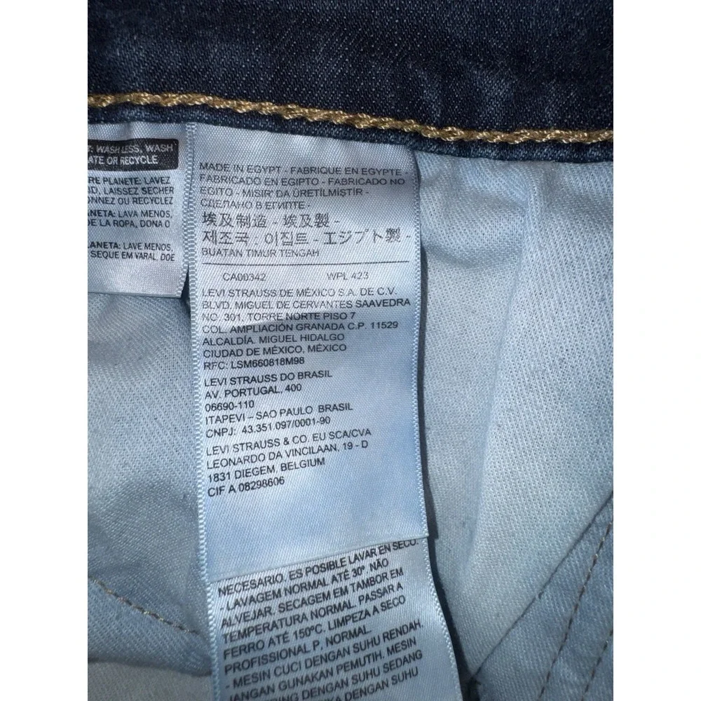 Levi's 541 Athletic Fit Jeans Men's Size 46x29 Dark Wash Stretch Denim